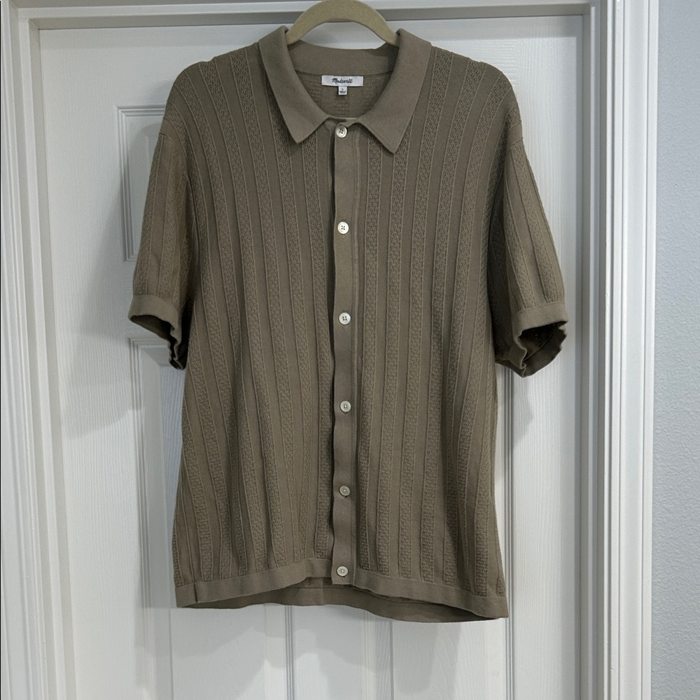 Madewell Tan Casual Button Down Shirt